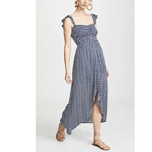Tiare Hawaii Paradise Maxi Dress Sleet Navy/White Size OS